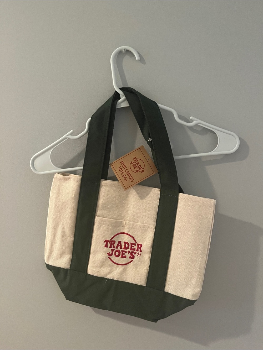 Trader Joe’s Green Canvas Tote Bag